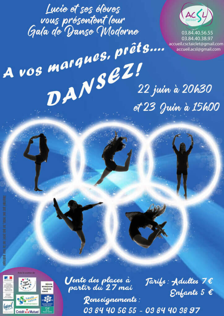 Visuel affiche du Gala de danse moderne 2024