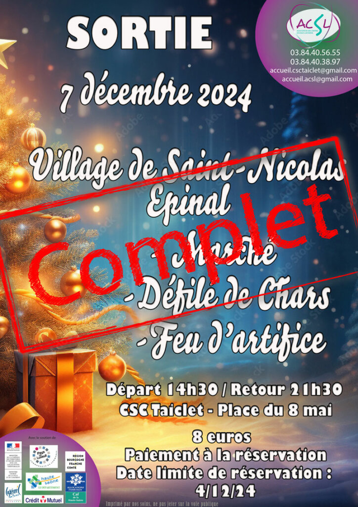 Visuel de l'affiche de la sortie du 7 décembre complet